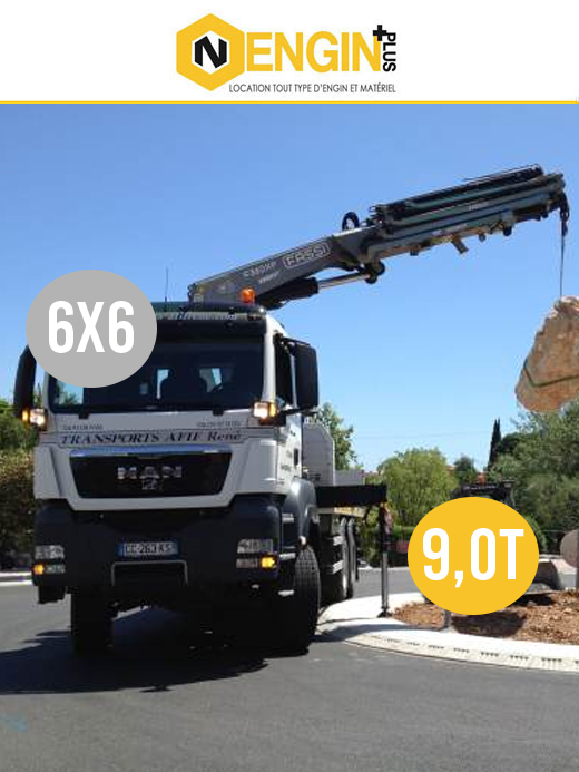 Camion grue 15 Tonnes 6x6