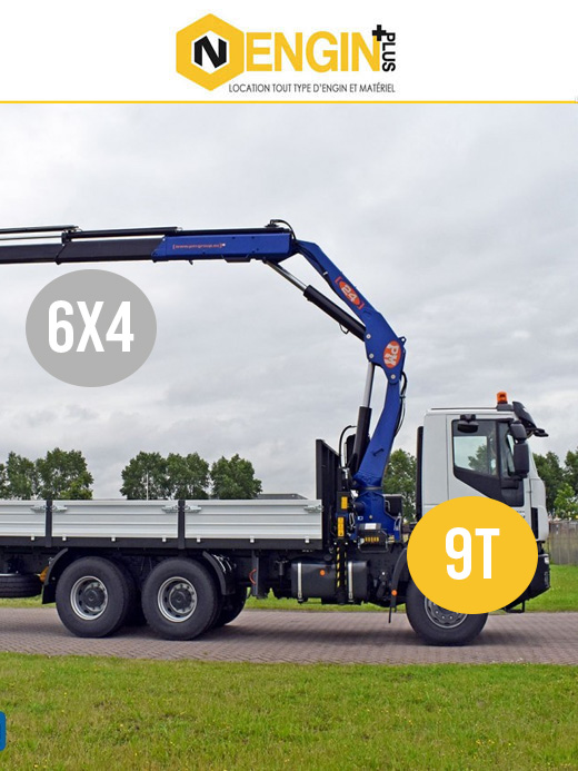 Camion grue 15 Tonnes 6x4