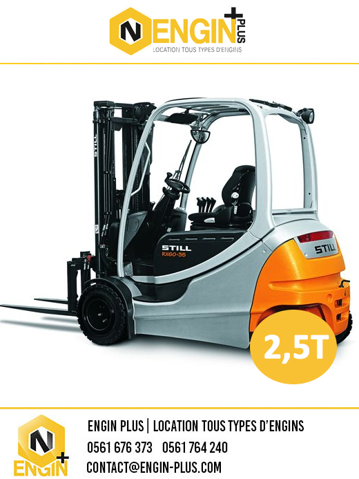 Chariot élévateur 2,5 Tonnes