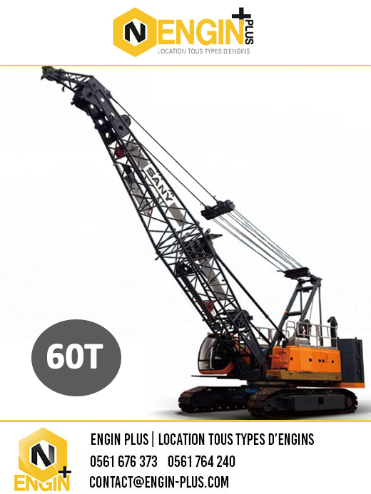 Location grue sur chenilles 60T
